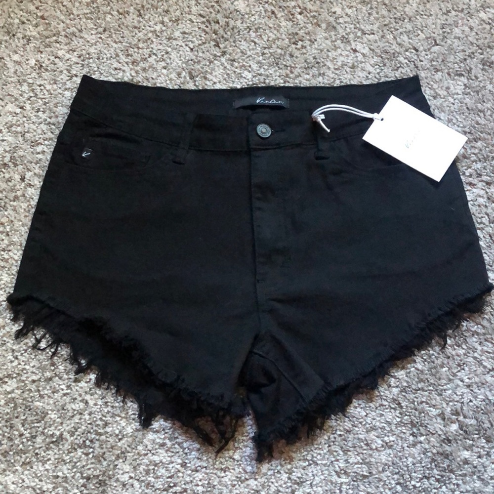 Kancan black jean shorts